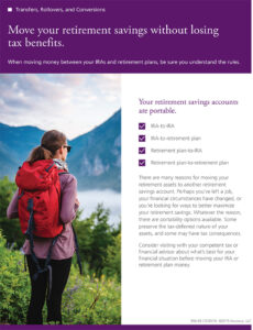Move your retirement savings without losing your tax benefits image
